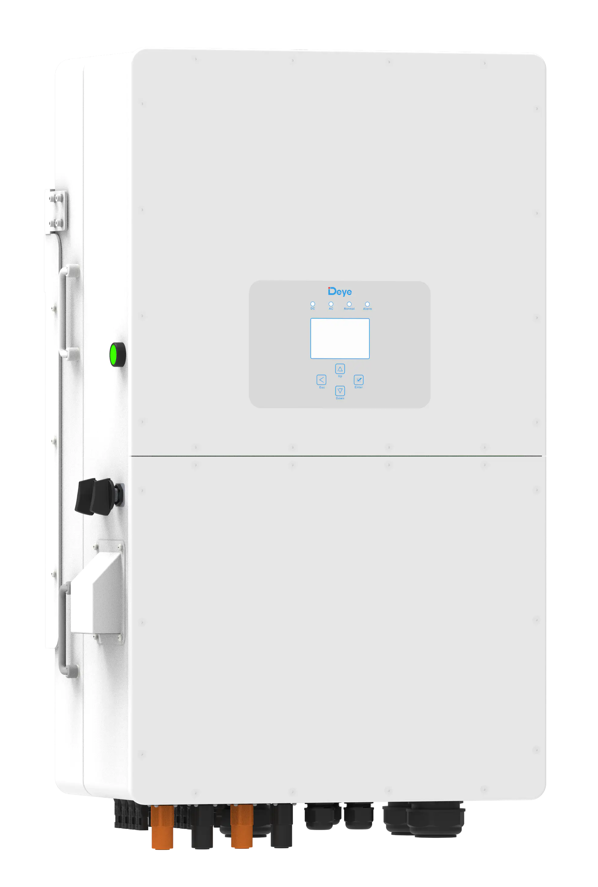 Falownik hybrydowy Deye // SUN-30K-SG01HP3-EU-BM3, 3-fazowy, 30kW, 3 MPPT (2+2+2) 36A+36A+36A, rozłącznik DC, komunikacja WI-FI, RS485, SPD AC i DC typ II, 5+5 lat gwarancji, 2 wyjścia bateryjne 160-800V